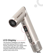 Airshot, All in 1 Hair Multi-styler | 8 Attachments | Curl, Smooth, Dry, Blow, Volume
