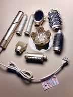 Airshot, All in 1 Hair Multi-styler | 8 Attachments | Curl, Smooth, Dry, Blow, Volume