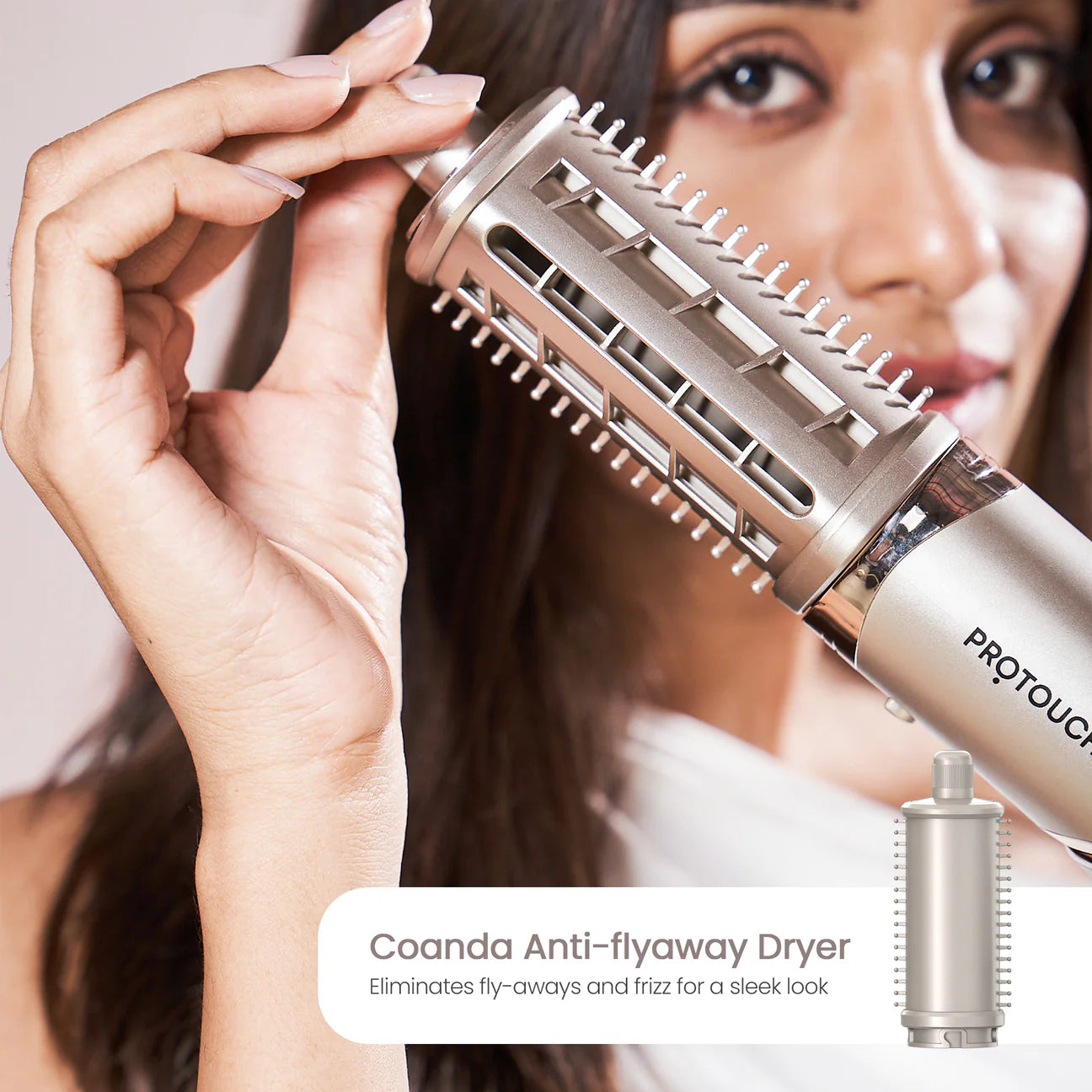 Airshot, All in 1 Hair Multi-styler | 8 Attachments | Curl, Smooth, Dry, Blow, Volume