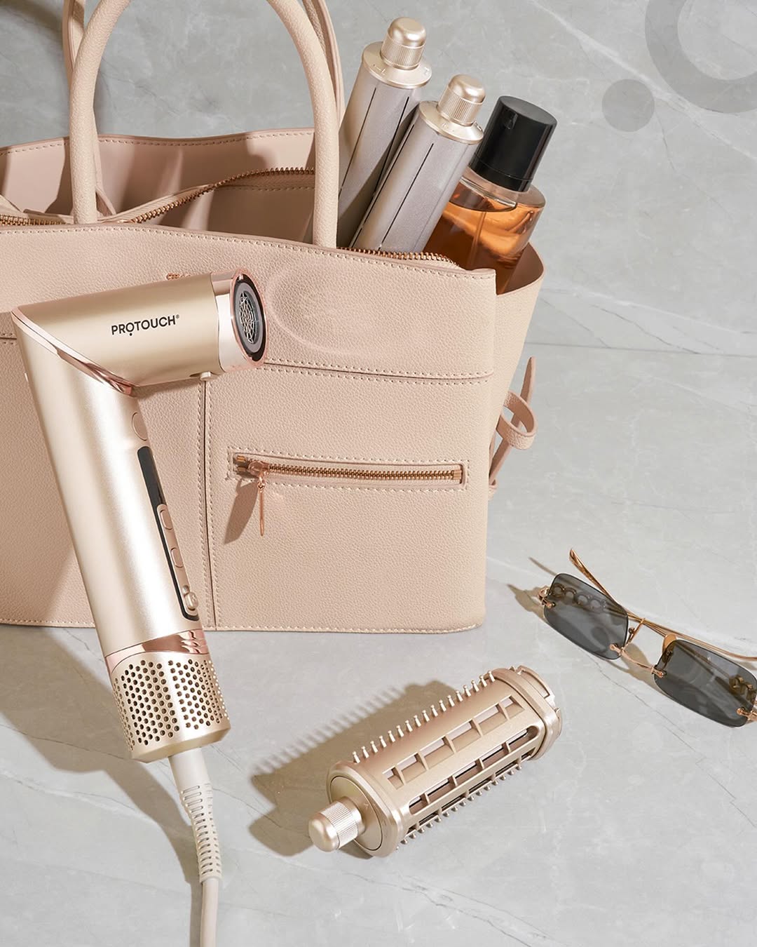 Airshot, All in 1 Hair Multi-styler | 8 Attachments | Curl, Smooth, Dry, Blow, Volume